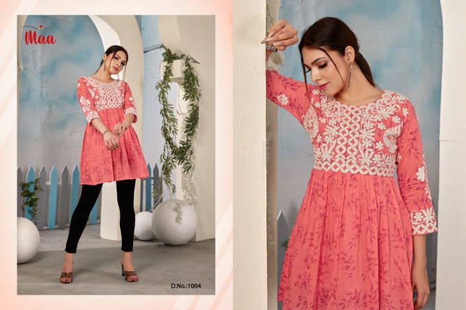 Alora By Maa 1001-1004 Short Designer Kurtis Catalog